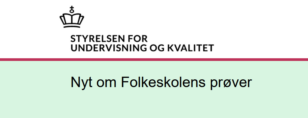 Nyt om folkeskolens prøver, maj/juni 2026