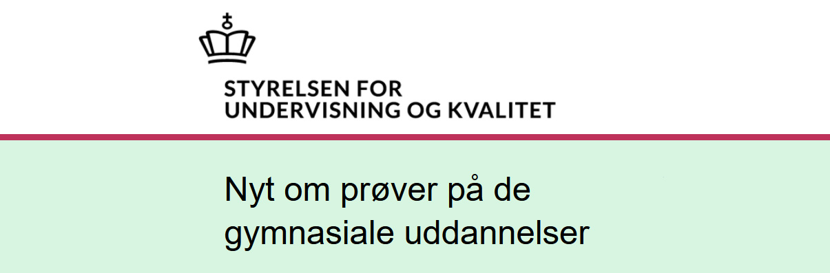 Nyt om prøver på de gymnasiale uddannelser, maj 2026