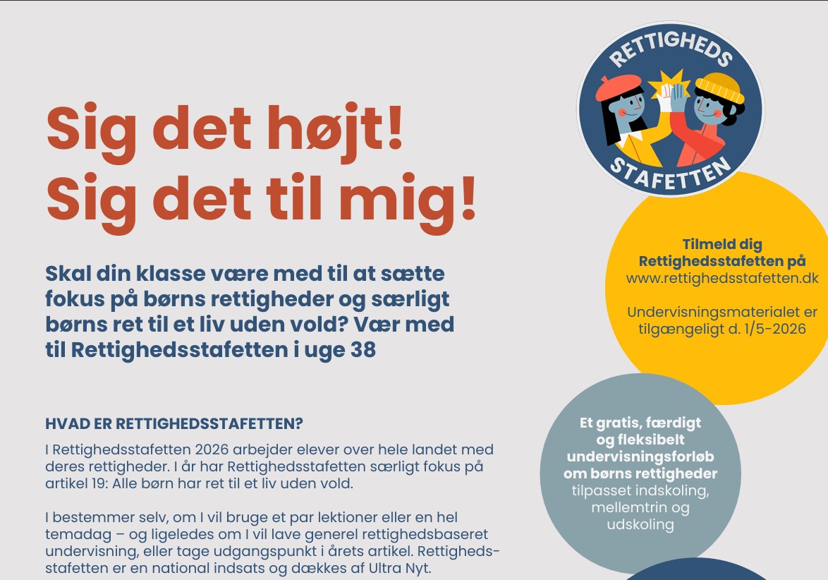 Rettighedsstafetten: Sig det højt – sig det til mig!